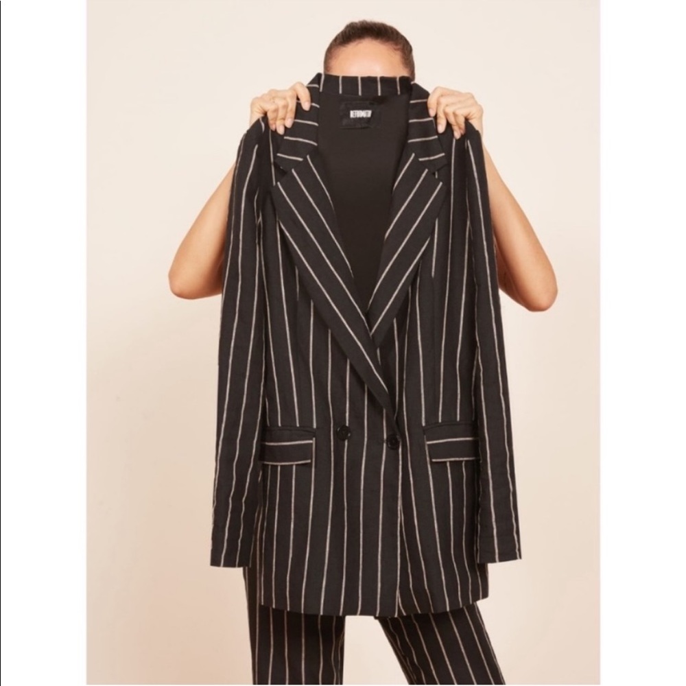 Reformation Linen Valero Oversized Blazer